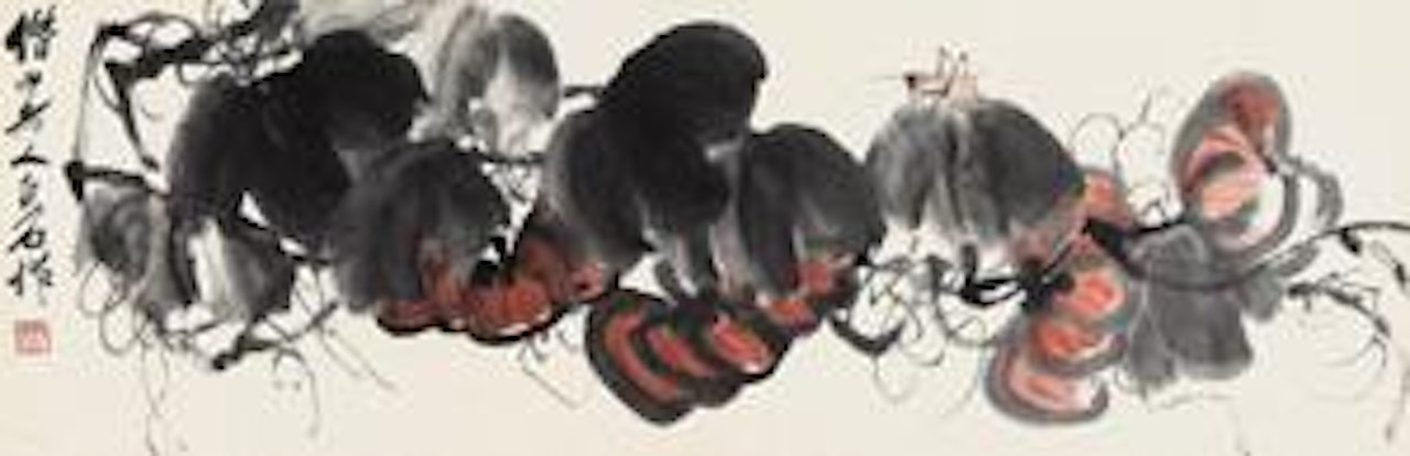 Pumpkin and Grasshopper by Qi Baishi