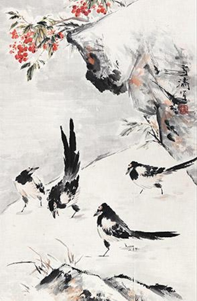Birds and Flowers by Wang Xuetao