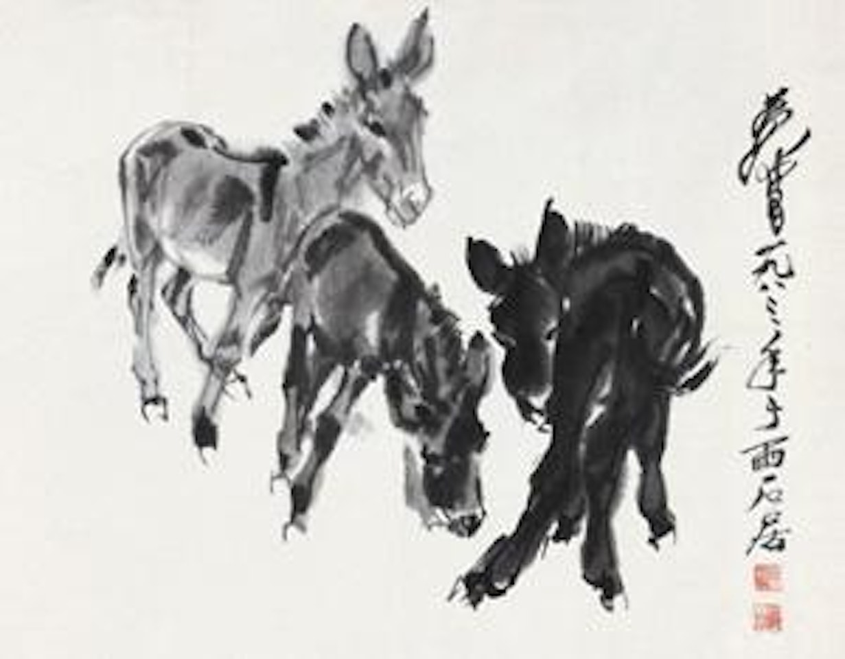 Donkeys by Huang Zhou