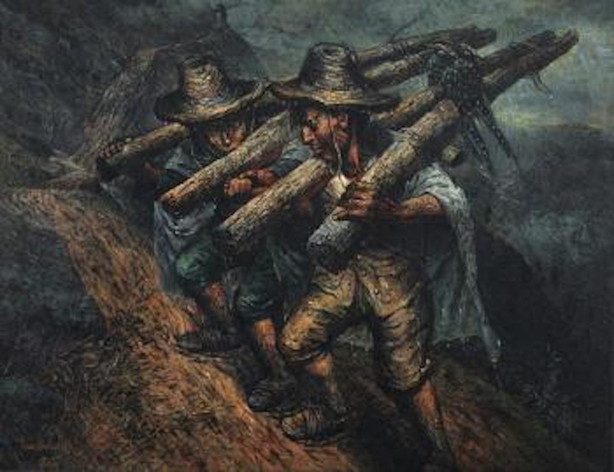 Father and Son by Luo Zhongli