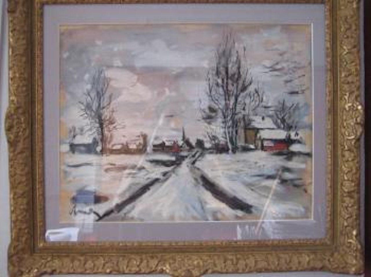 Paysage de village enneigé by Maurice de Vlaminck