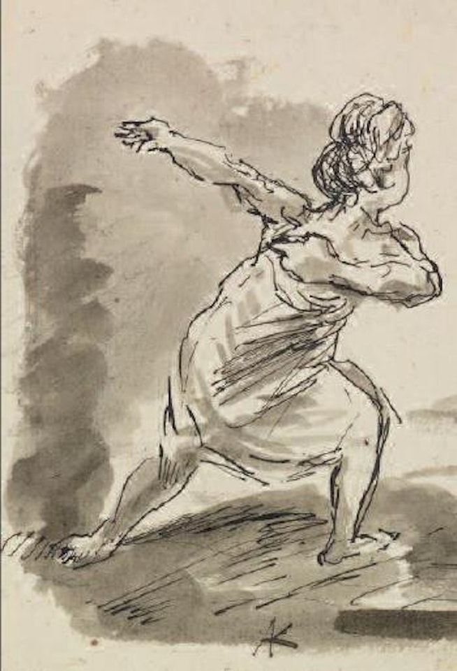 Laufende weibliche Figur by Alfred Kubin