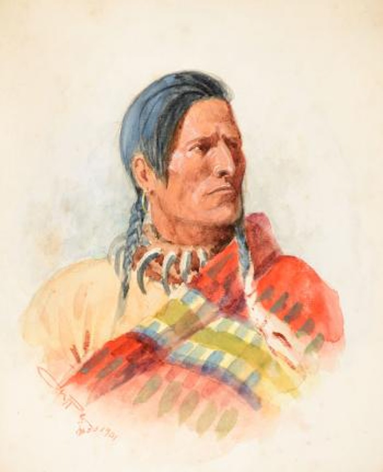 Indian Portrait (1901) by Charles M Russell