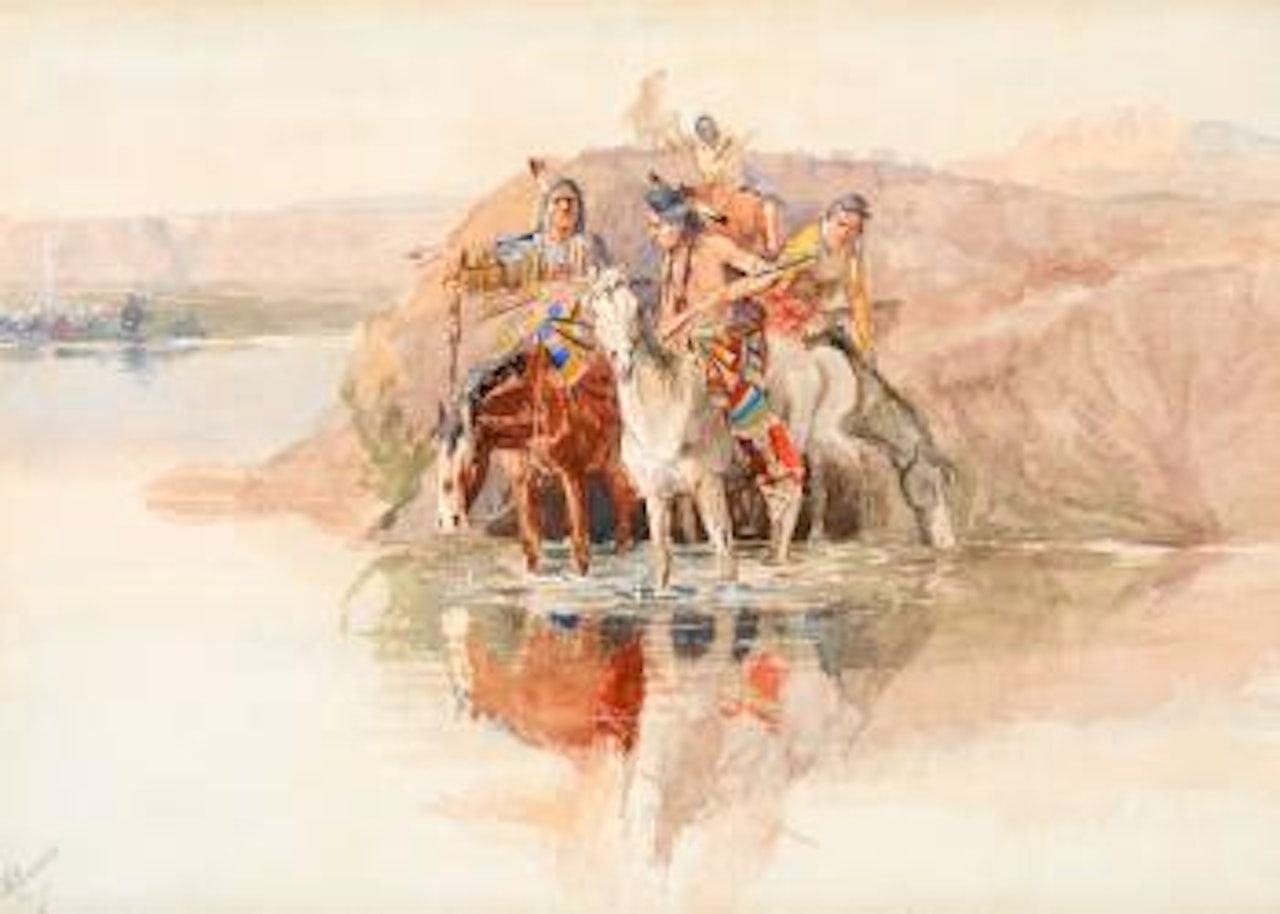Scouting the Camp by Charles M Russell