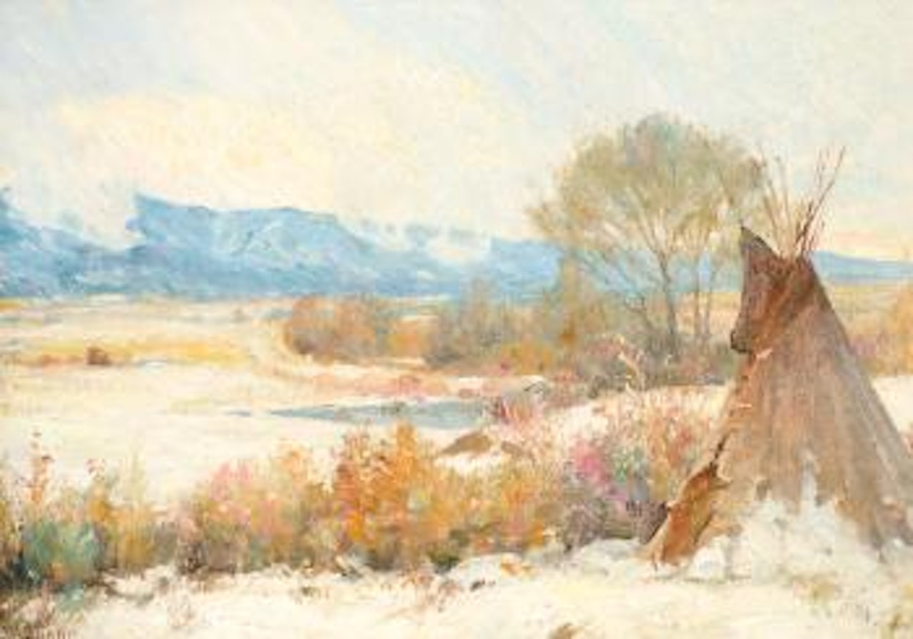 Cheyenne Teepee by Joseph Henry Sharp