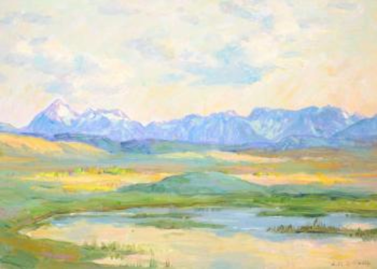 Blackfeet Water Hole – Glacier Park (1901) by Joseph Henry Sharp