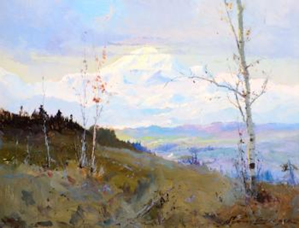 Mt. McKinley from the Susitna Valley by Sydney Mortimer Laurence