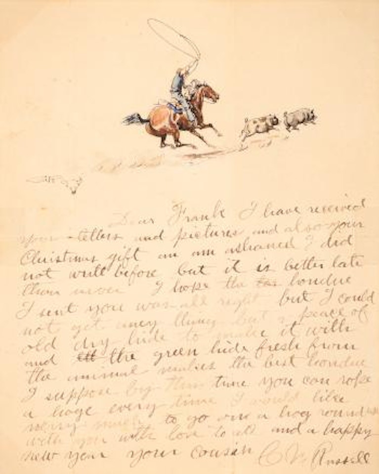 Letter to Frank Fulkerson (1903) by Charles M Russell