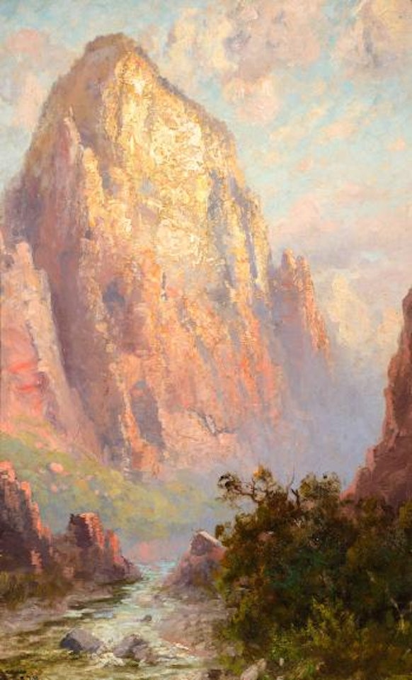 The Great White Throne, Zion National Park (circa 1920) by John Fery