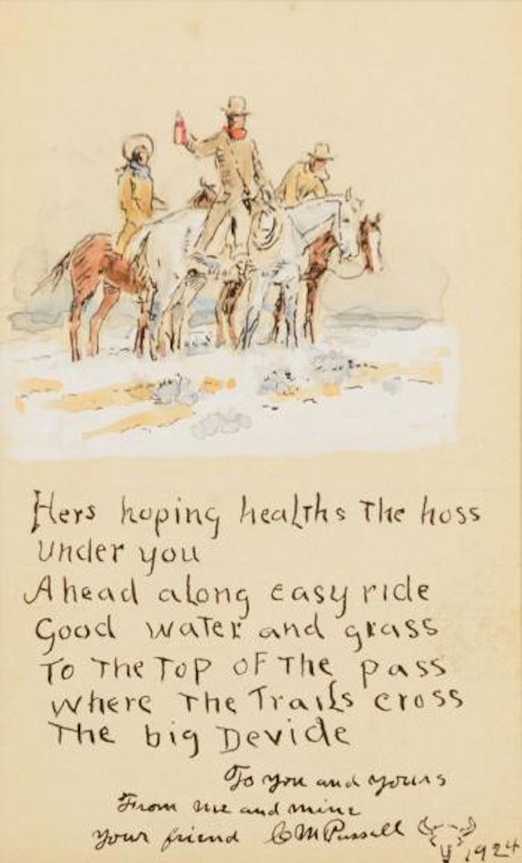 Letter to Frank Kerr (1924) by Charles M Russell