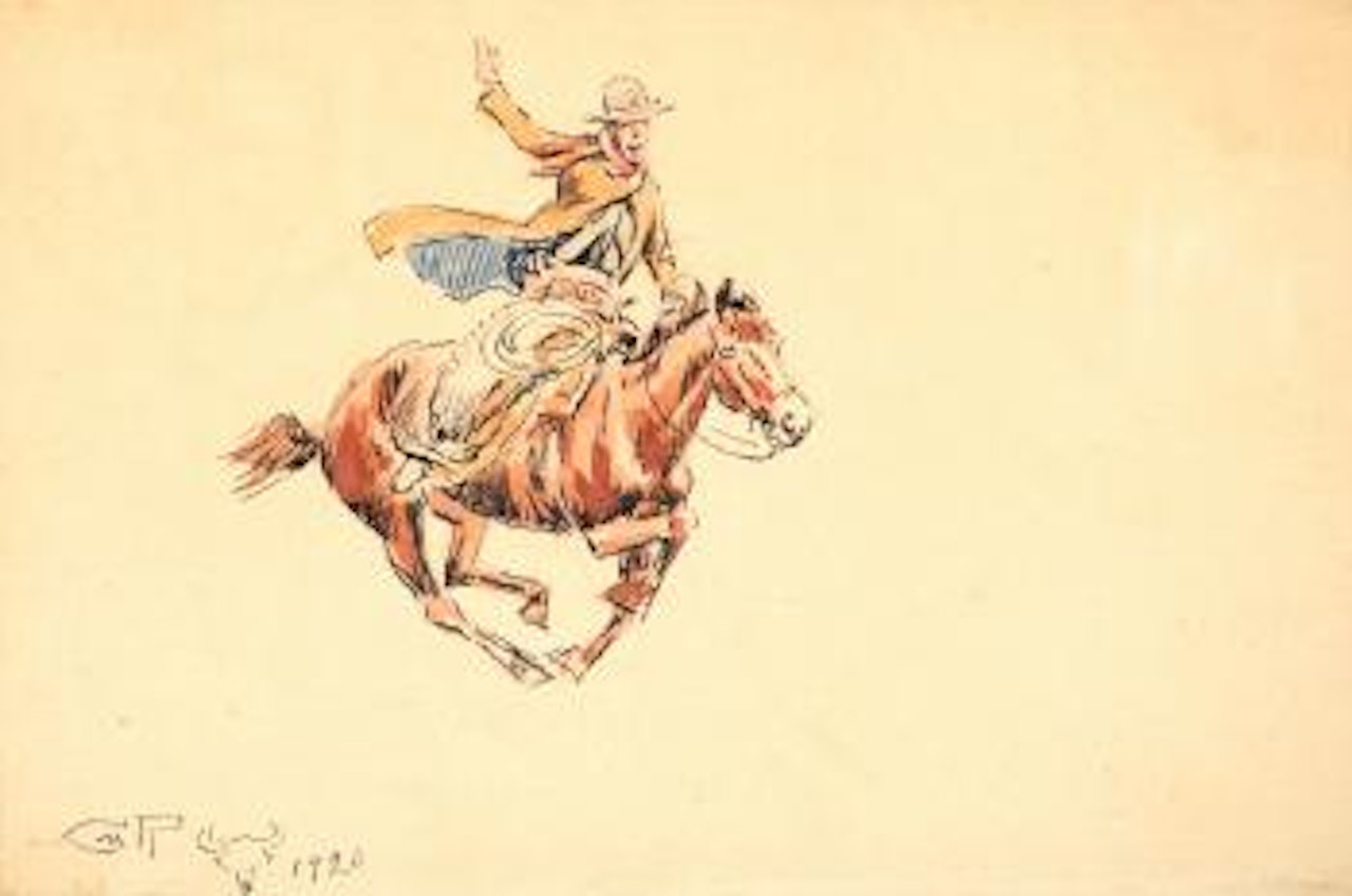 Range Rider (1920) by Charles M Russell