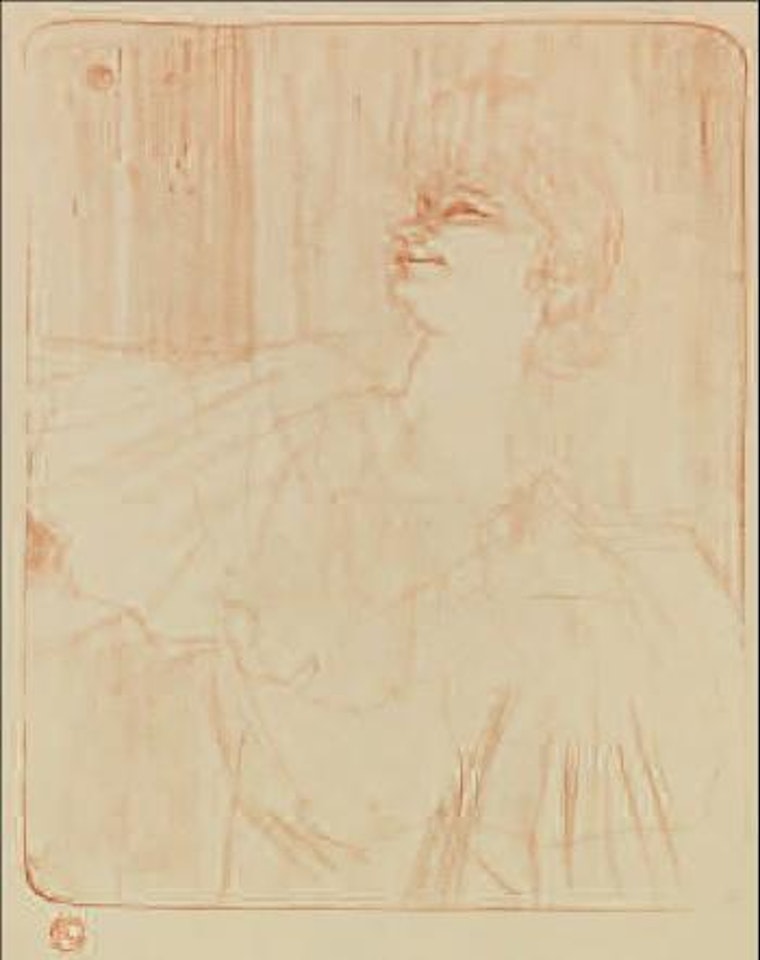 Yvette Guilbert - A Ménilmontant, de Bruant by Henri de Toulouse-Lautrec