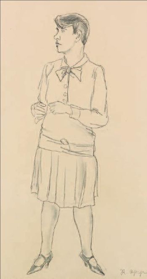Junges Mädchen (Kommunistin) by Rudolf Schlichter