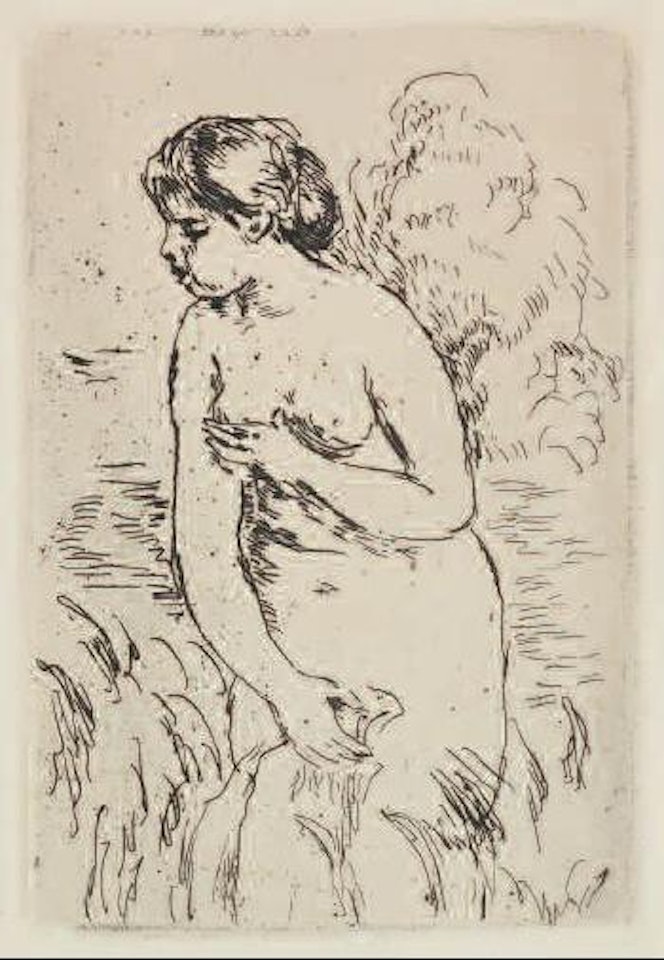 Baigneuse débout, à mi-jambes by Pierre-Auguste Renoir