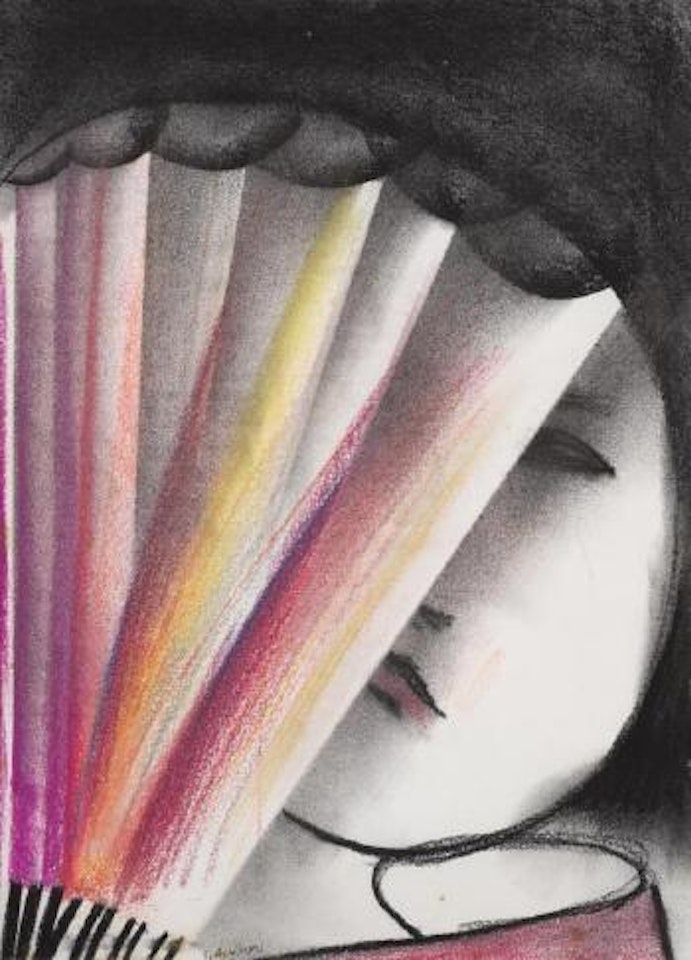The Fan by Charles Blackman
