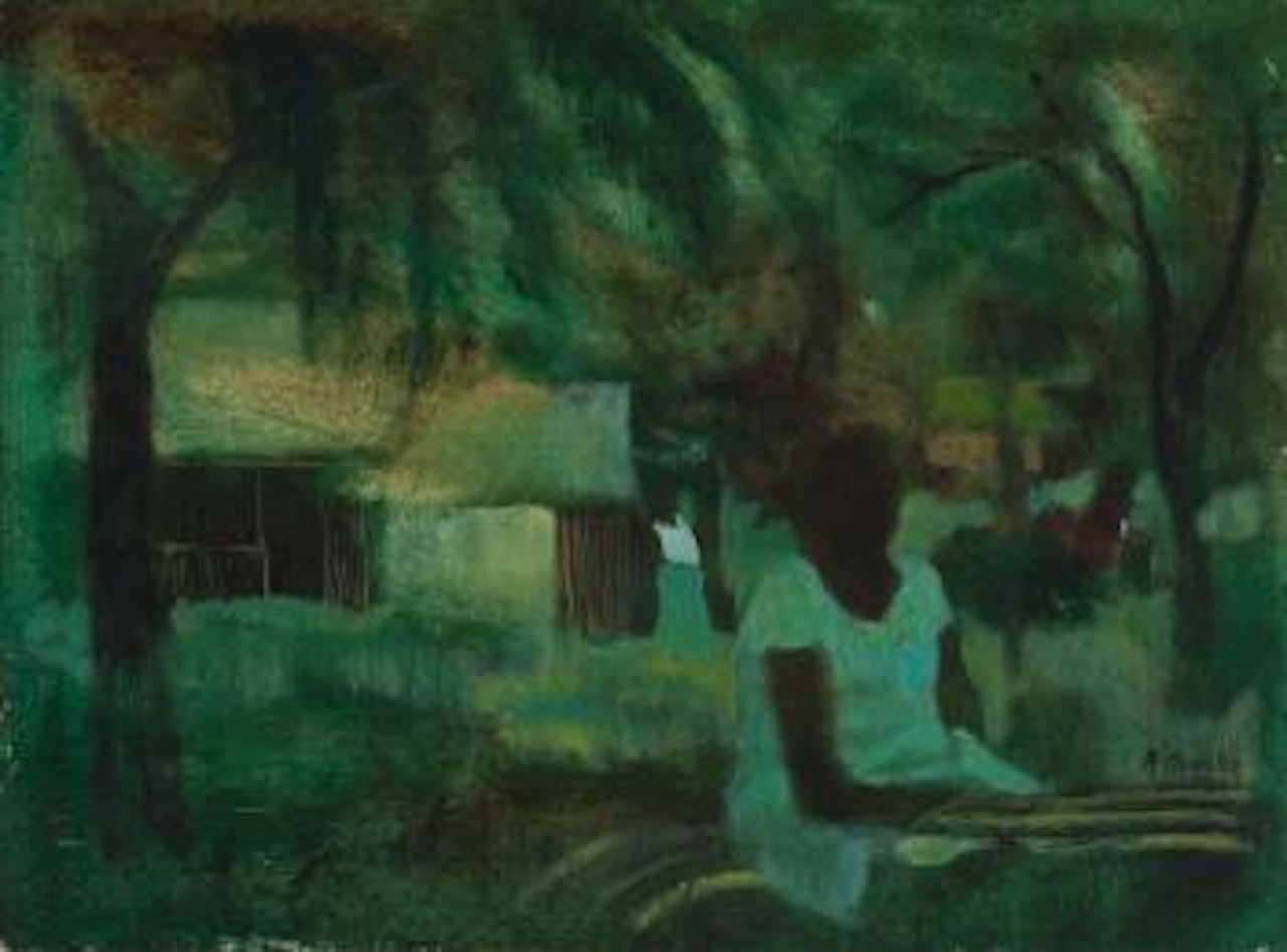 Evening, Fijian Village by Ray Austin Crooke
