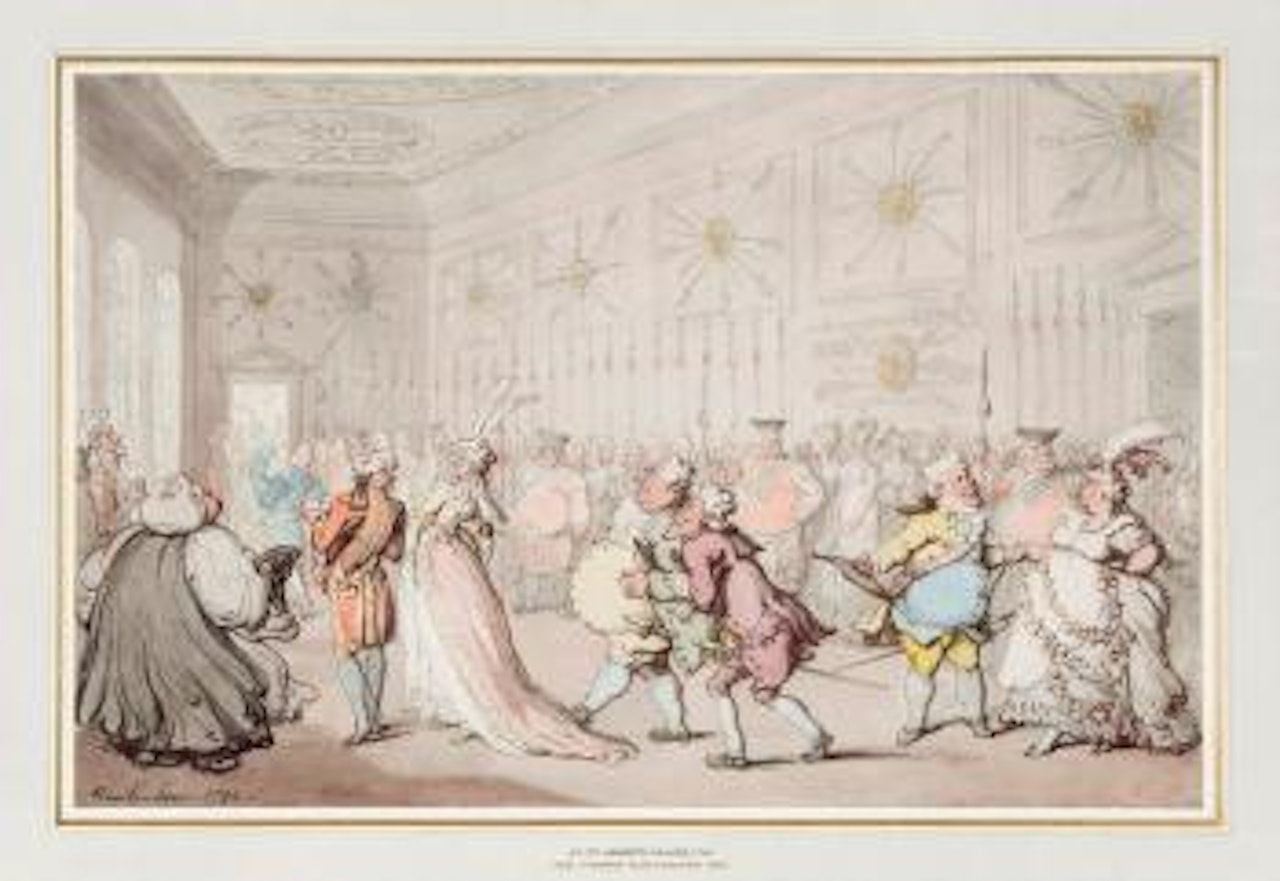 A reception at St. James's Palace by Thomas Rowlandson