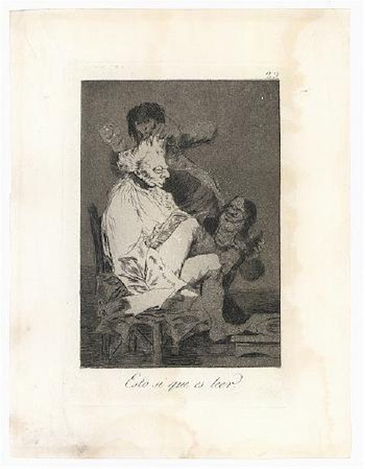 Esto si que es leer by Francisco José de Goya