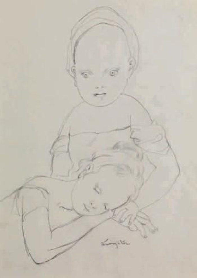 Les deux soeurs by Leonard Tsuguharu Foujita