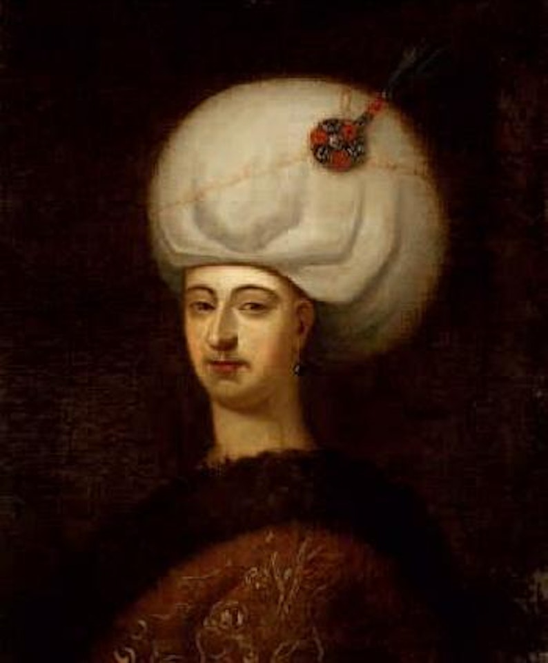 Portrait eines jungen orientalischen Fürsten mit Turban by Italian School