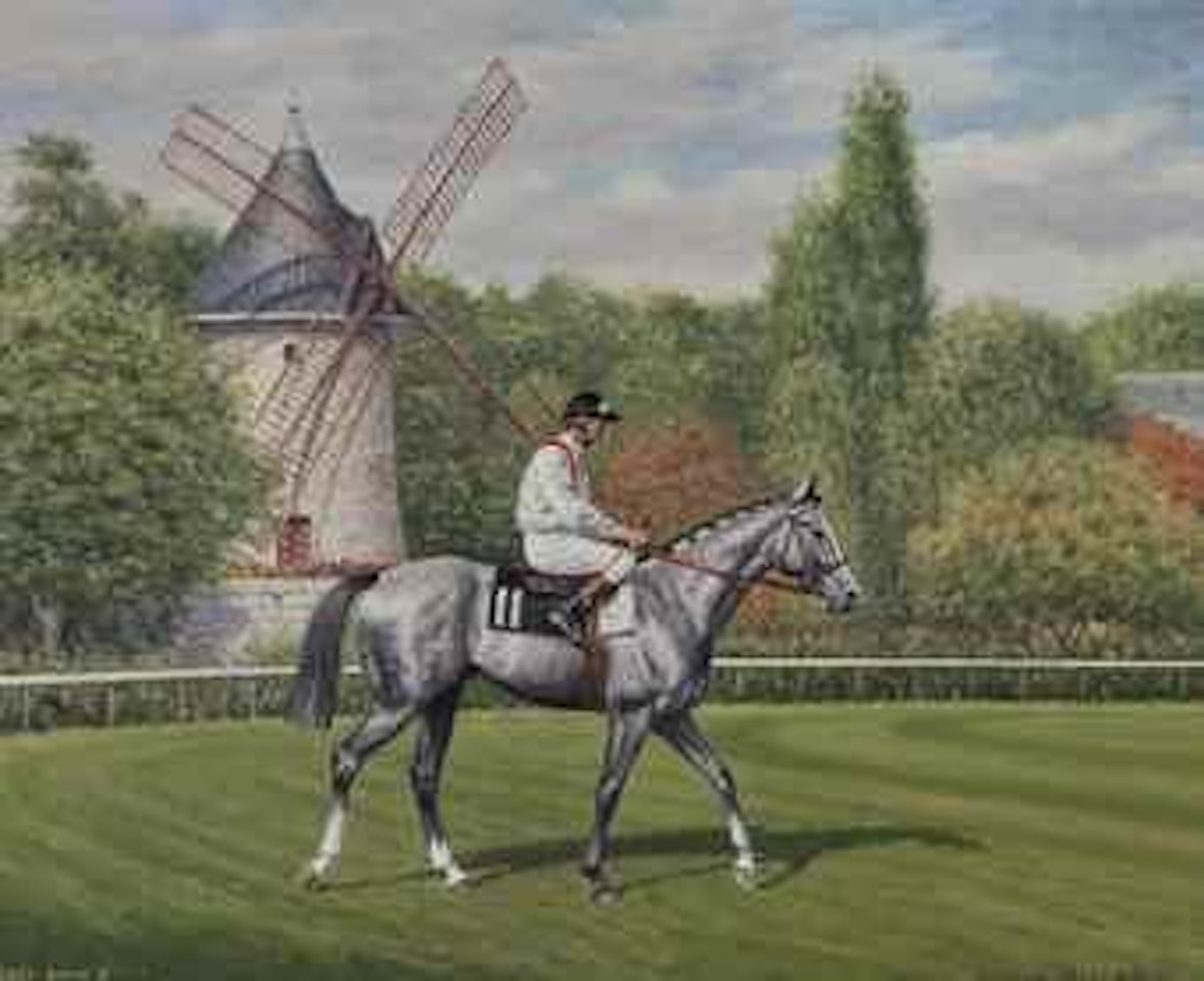 Grey Dawn II, T.p. Glennon Up, Longchamps, France, 1964 by Richard Stone Reeves