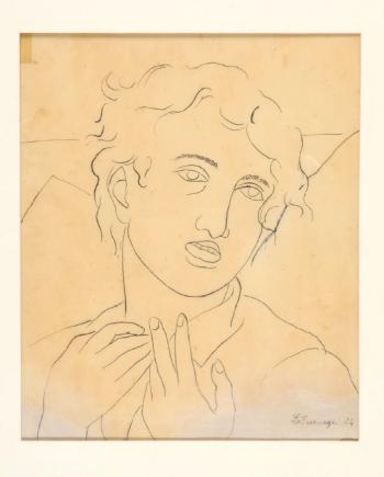 Portrait eines jungen Mannes by Roger de la Fresnaye