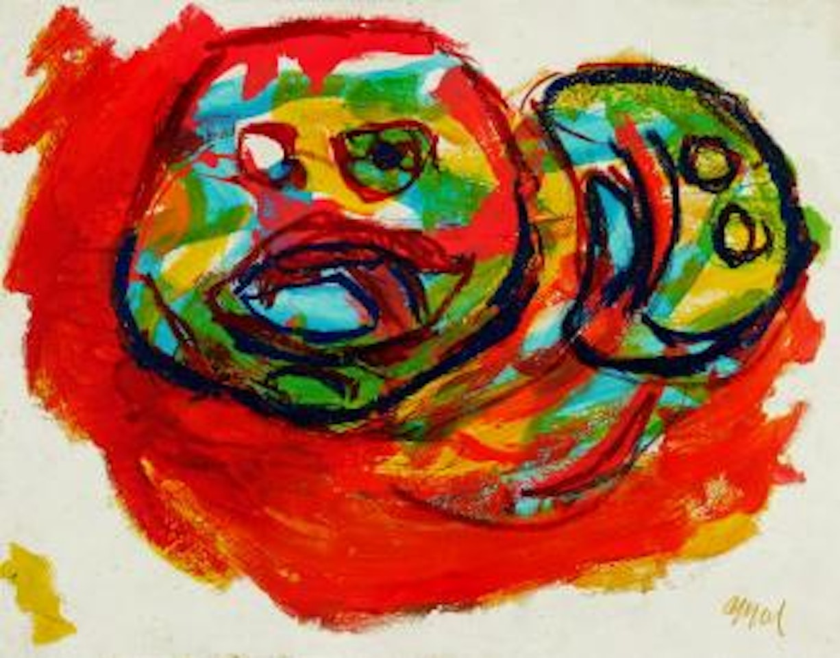 Deux Têtes by Karel Appel