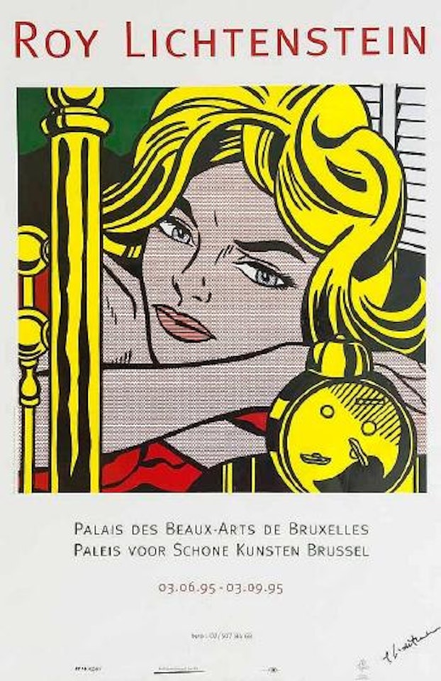 Roy Lichtenstein. Palais des Beaux-Arts de Bruxelles. Paleis voor Schone Kunsten Brussel. 03.06.95-03.09.95 (Blonde Wainting) by Roy Lichtenstein