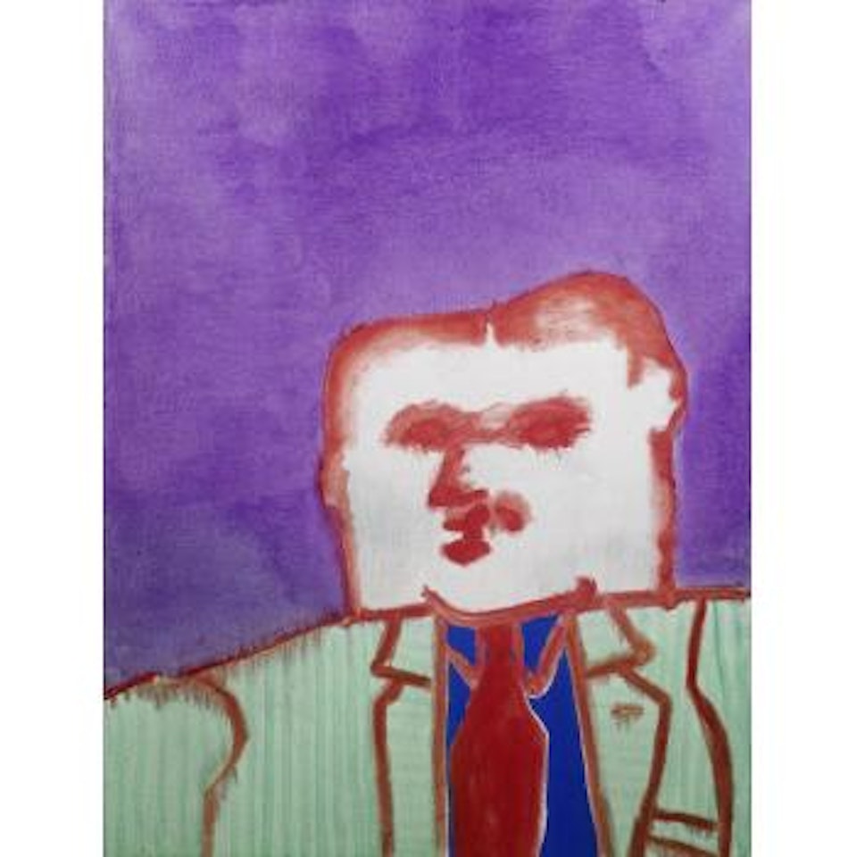 Man in a green suit by Robert Hodgins