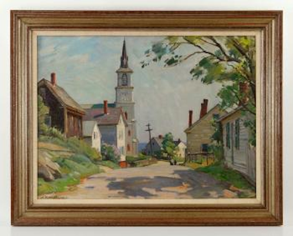 Rockport Scene by Aldro Thompson Hibbard