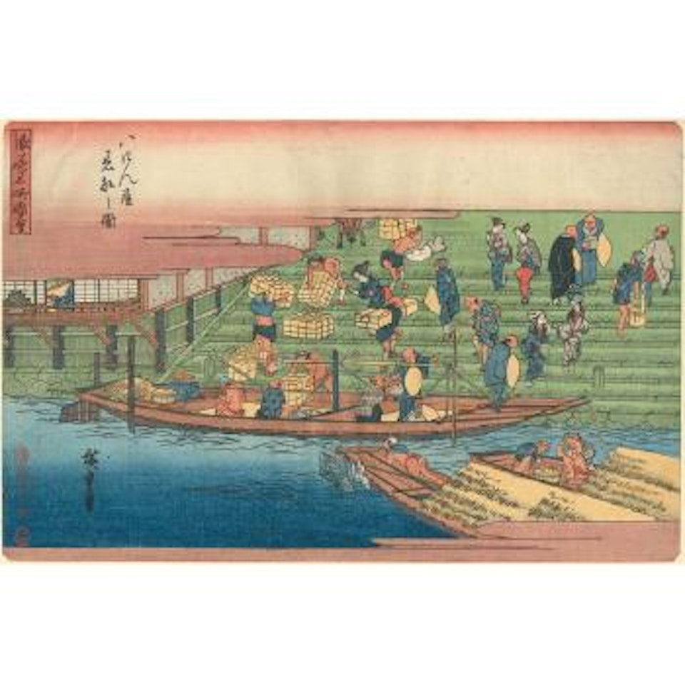 Shinmachi Hachikenya by Utagawa Hiroshige