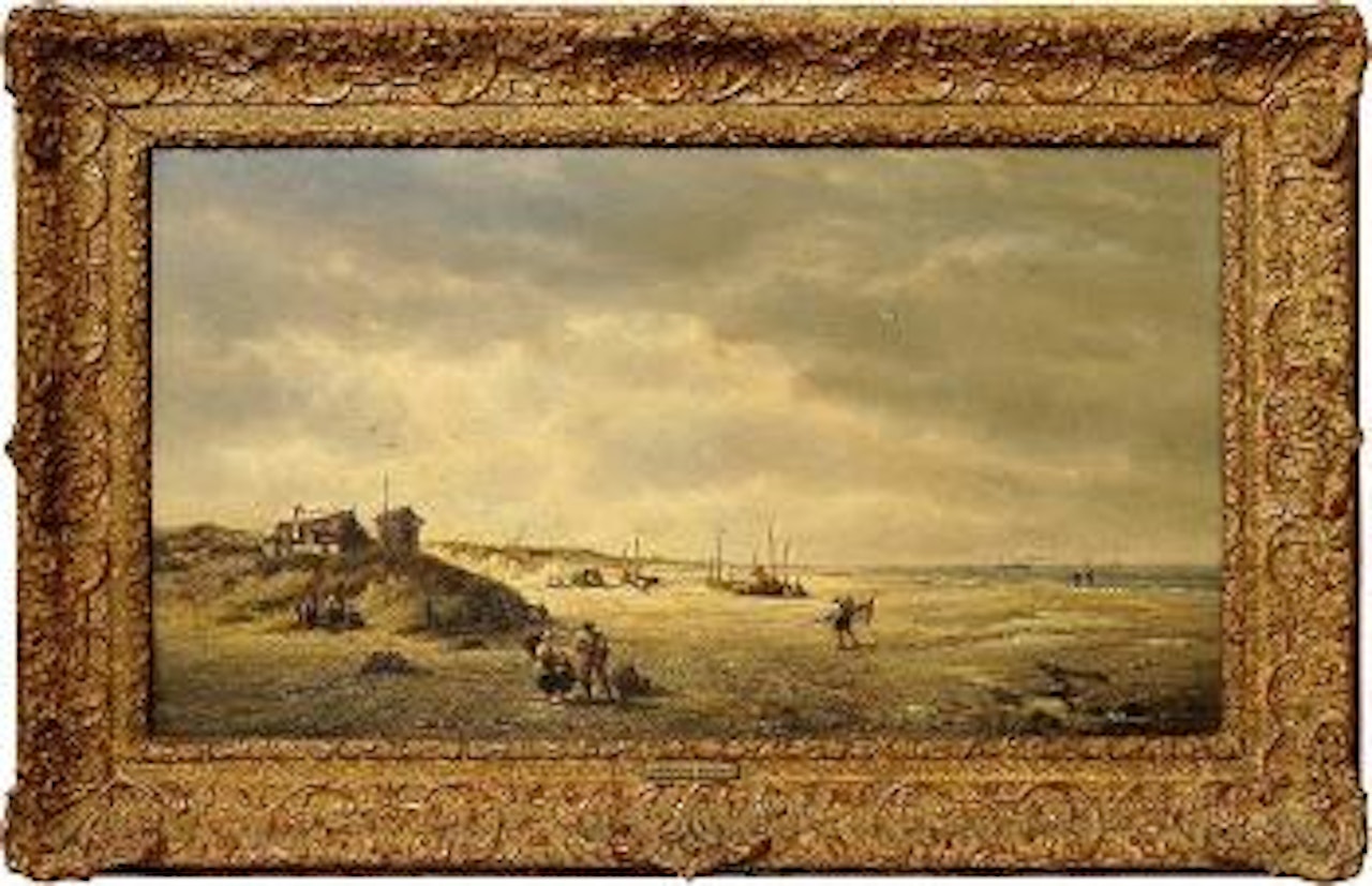 Figures on a shore by François Etienne Musin