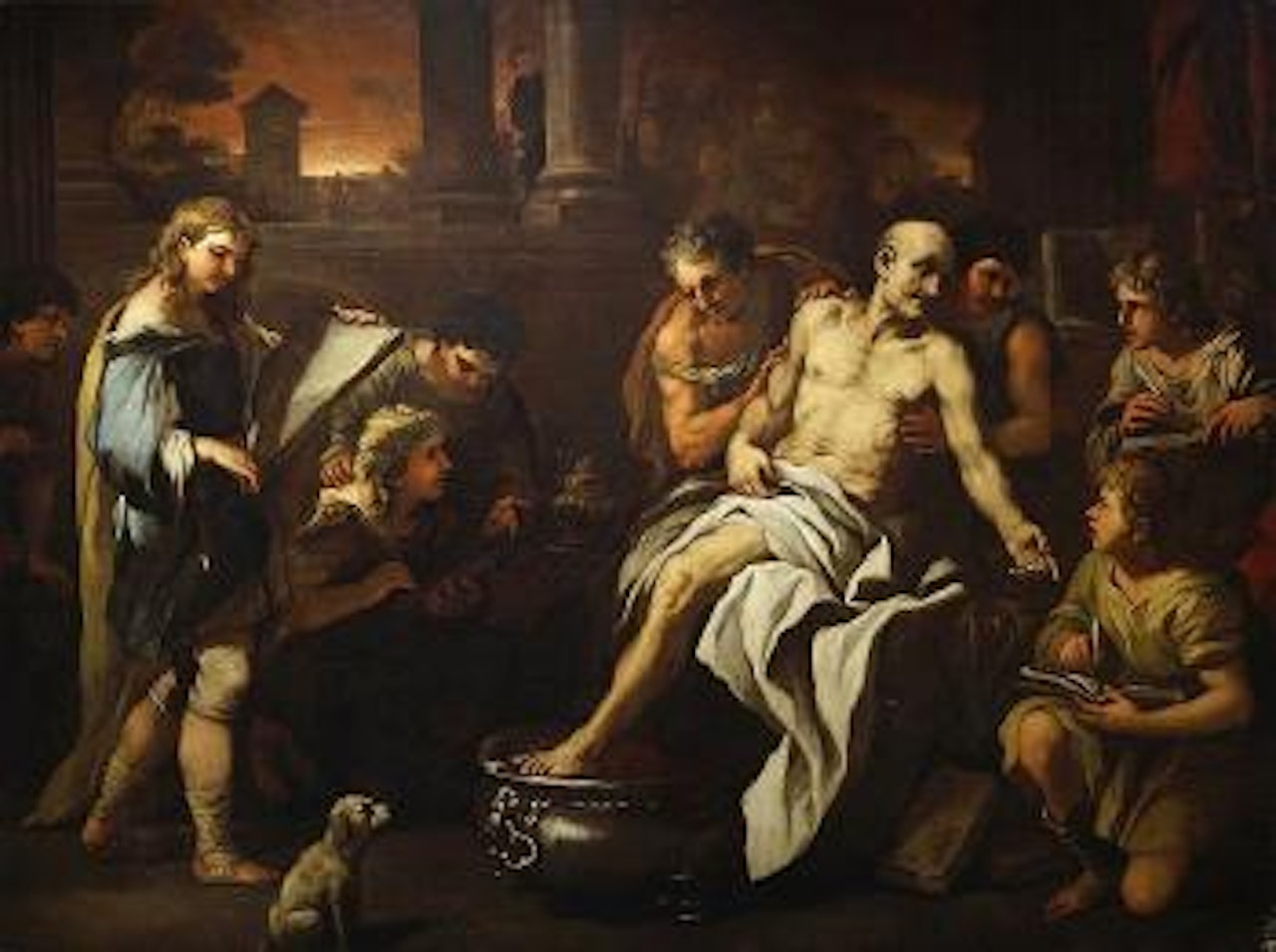 The death of Seneca by Circle of Luca Giordano