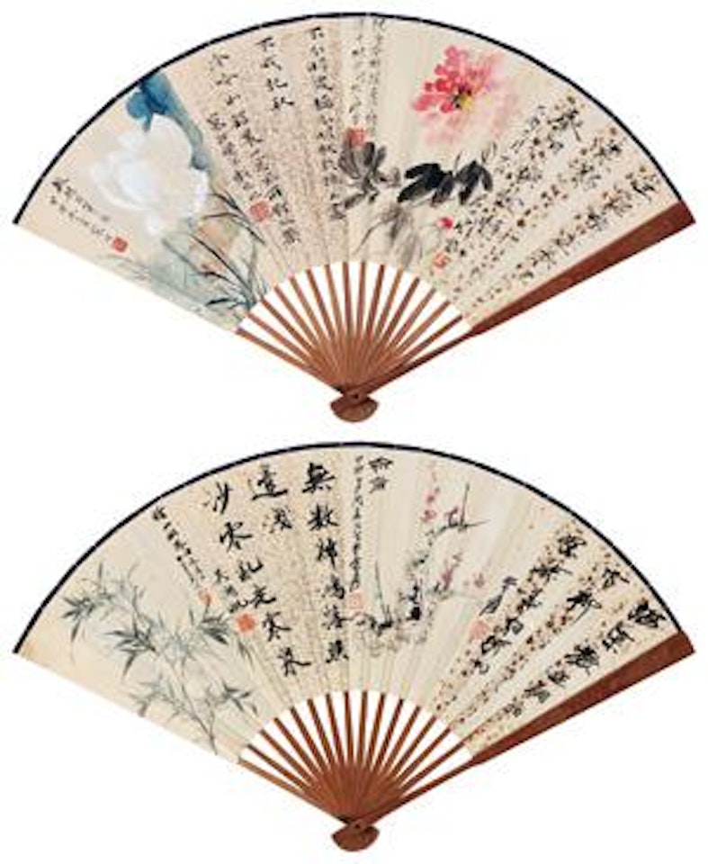 Untitled by Jiang Hanting  by Tang Yun  by Wu Hufan by Zhang Daqian