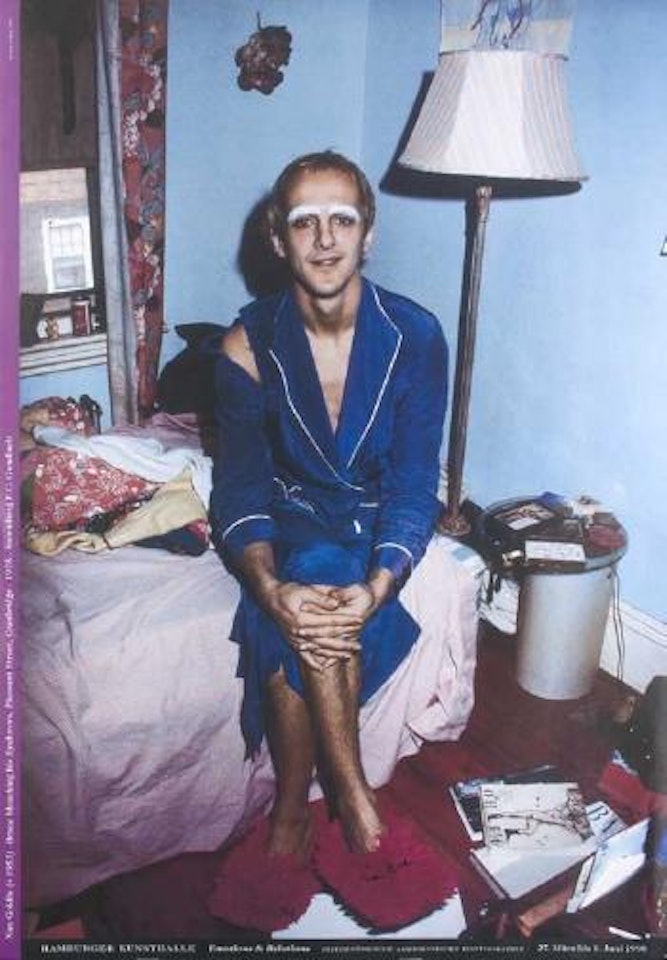 Bruce bleaching his Eyebrows, 1975 by Nan Goldin
