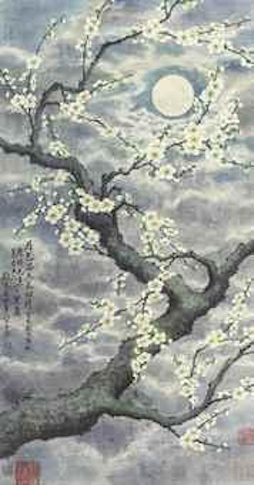 Plum Blossoms in Moonlight by Lengyue Tao