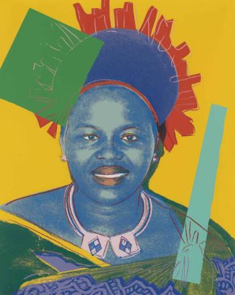 Queen Ntombi Twala of Swaziland, from: Reigning Queens (Royal Edition) by Andy Warhol