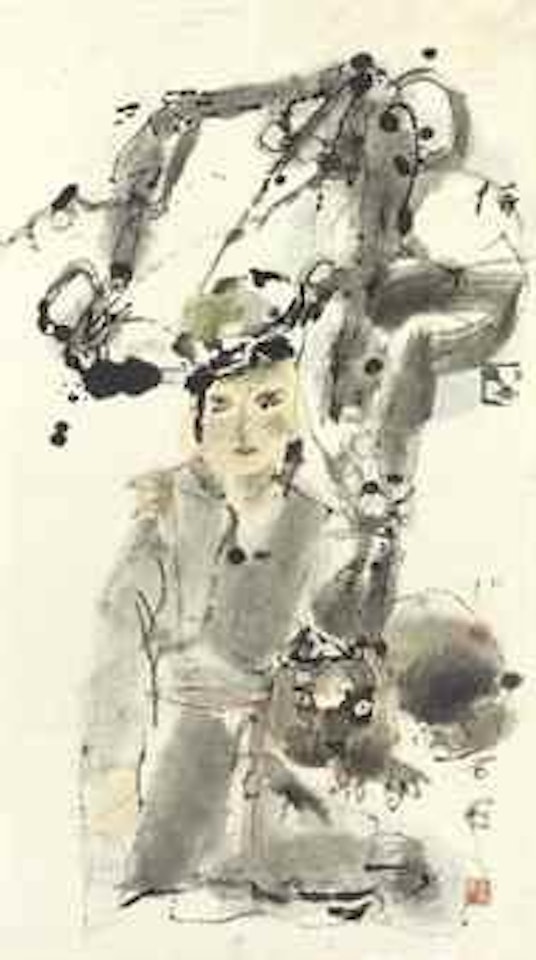 Lady with Dog by Shi Hu