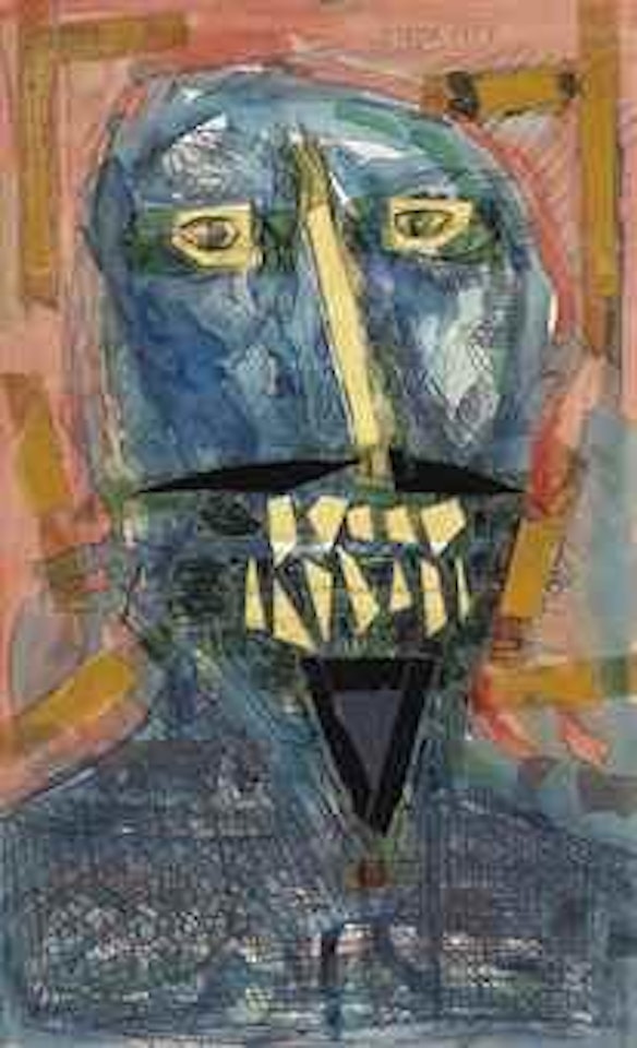 Untitled (Man Laughing) by Francis Newton Souza