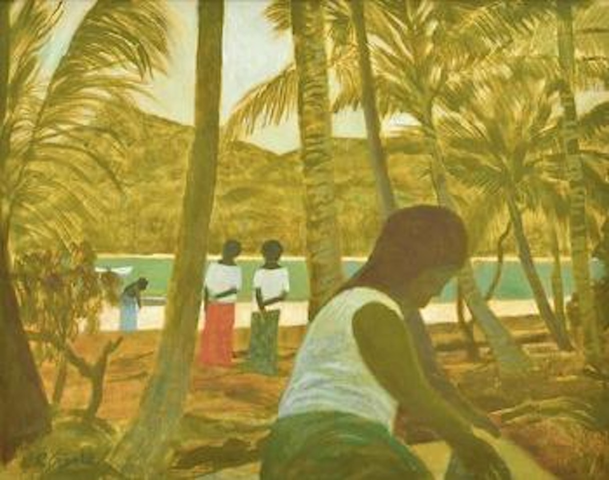 Islanders at work by Ray Austin Crooke