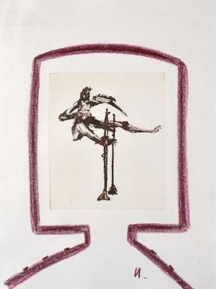 Kelly Head and rifleman by Sidney Nolan