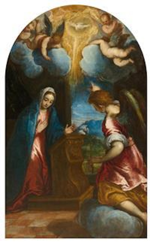 The Annunciation by Jacopo Palma il Giovane