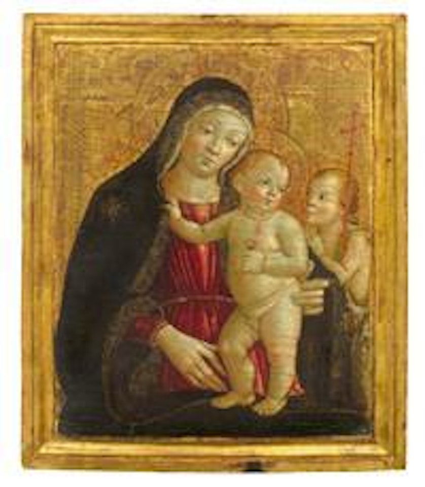 Madonna and Child with the young John the Baptist by Bernardino Fungai