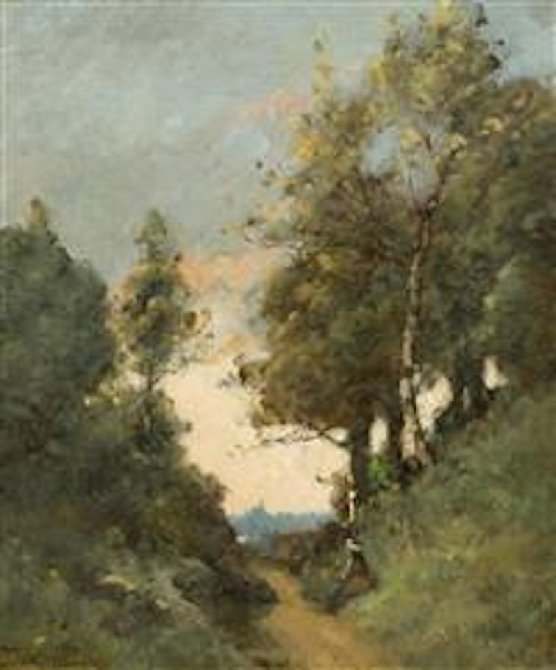 Chemin Creux à Quimper (Bretagne) by Paul Désiré Trouillebert