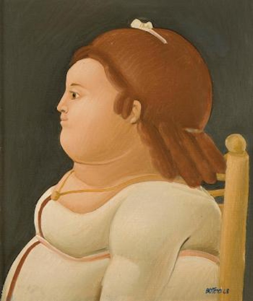 Perfil de dama by Fernando Botero