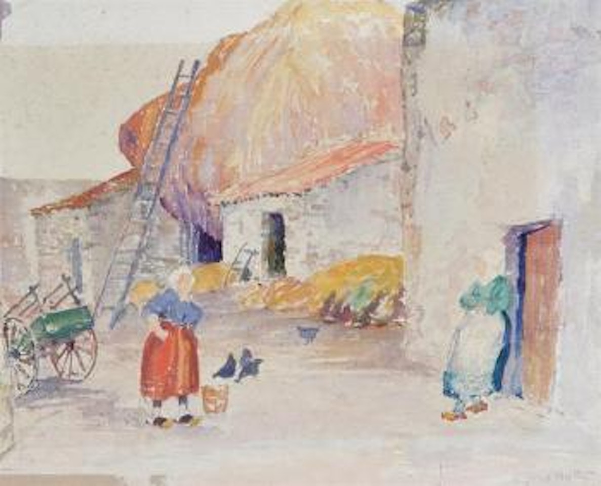 Barnyard (Ile de Noirmoutier) by Alfred Hutty