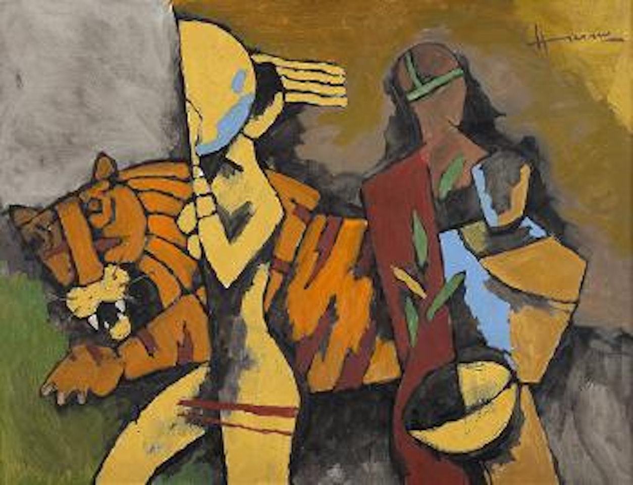 Untitled (Paris Suite) by M.F. Husain