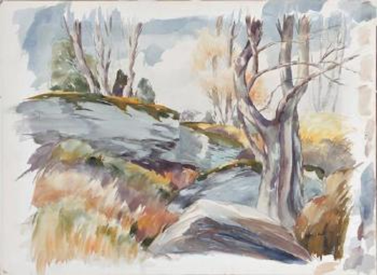 Broadview Quarry; Catskills-Autumn by Alfred Hutty