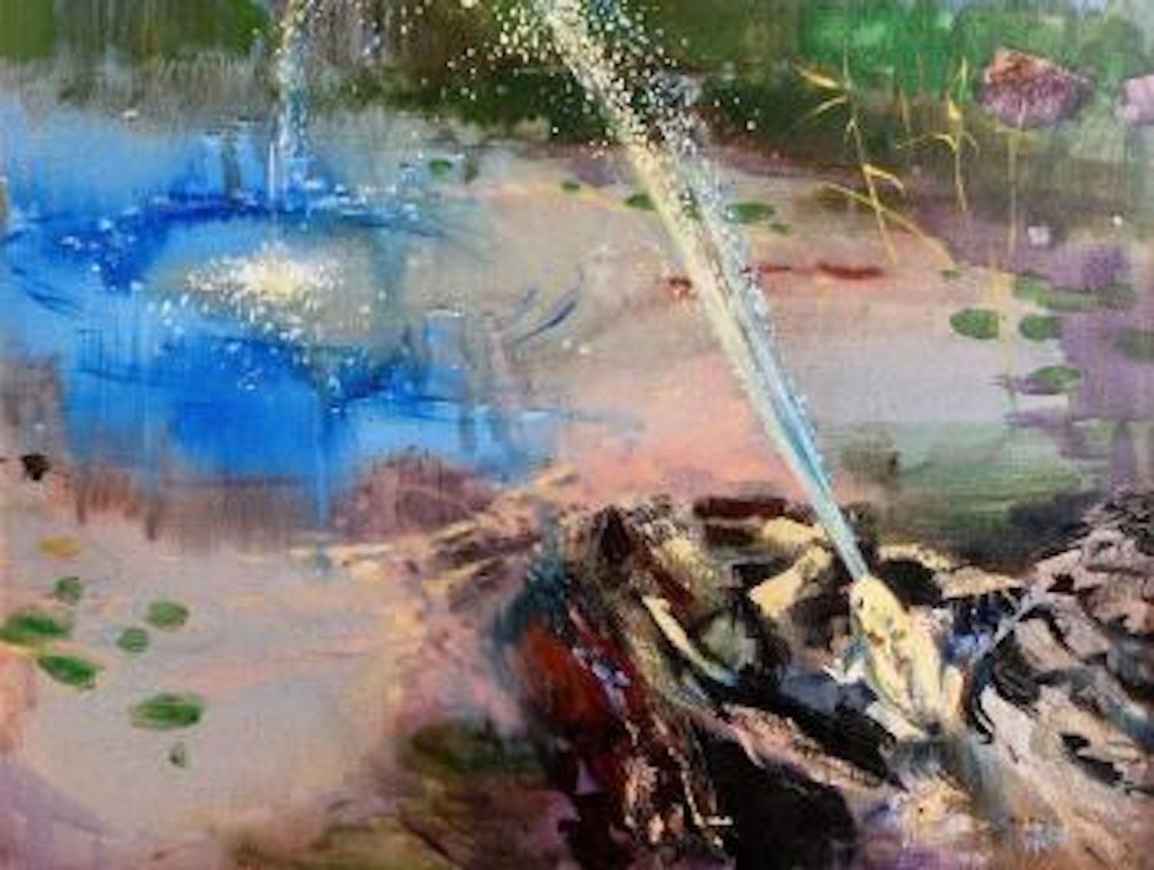 Frog Fountain by Kenneth Webb