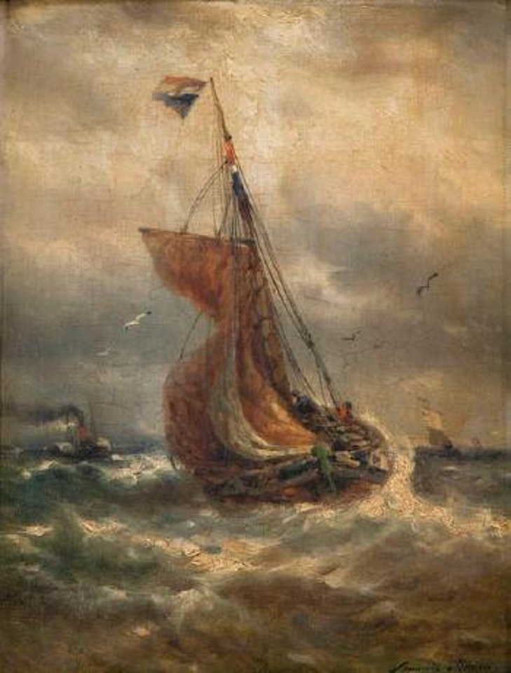 Ancien Bateau Pilote by François Etienne Musin